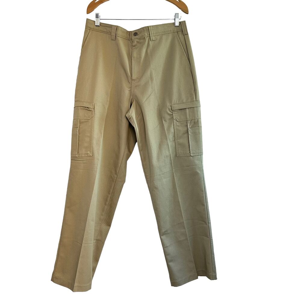 Dickies Relaxed Fit Straight Leg Cargo Work Pants Men‎ 34x32 Desert Sand NEW
